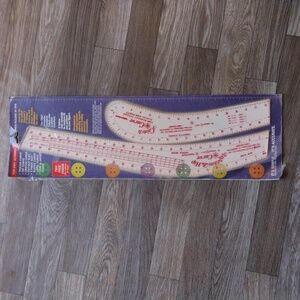 Vintage B-Oleyar Inseam & Hip, Crotch Curve Tailor’s Alterations Ruler 1977